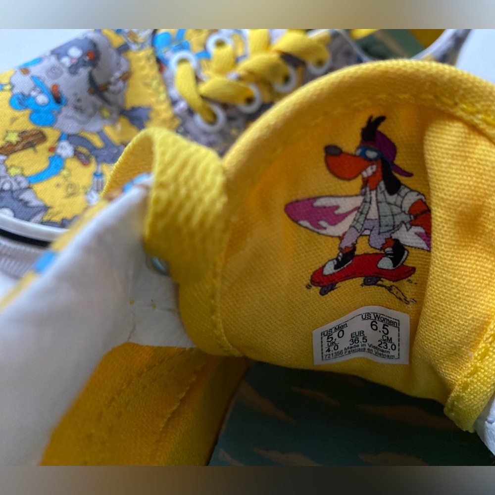 Vans The Simpsons Itchy and Scratchy Show Low Top Shoes Size 6.5 Cartoon 90s Y2K - Picture 15 of 16